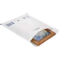 RAJA Luchtkussenenveloppen Wit Zonder Venster 150 (B) x 210 (H) mm Kleefstrip Gerecycled 95% 100 Stuks