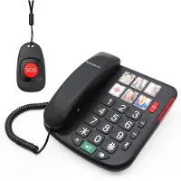 Siltcon Senioren Telefoon - SOS knop & hanger