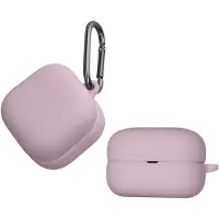 Kwmobile Hoes geschikt voor Sony LinkBuds Clip WF-LC900 - Siliconen cover voor oordopjes in lavendel