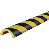 SHG Knuffi waarschuwingsprofiel type 350, polyurethaanschuim, geel/zwart, lengte 1 meter