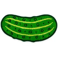 Kikkerland - Pickle Bath Rug - Green - 17" x 34" x 0.25"
