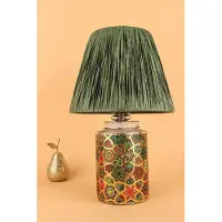 Opviq , YL683, bureaulamp, keramieken behuizing, groen, 38 x 25 x 25 cm