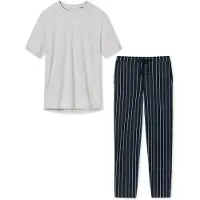 Schiesser Pyjama 'Organic Cotton' grijs