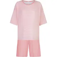 Mey Korte pyjama Serie Simple Stripes Bridal Rose | Maat 40
