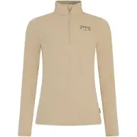 Protest - Dames fleeces - Prtgentle 1/4 Zip Active Top Bamboo Beige voor Dames - Maat L