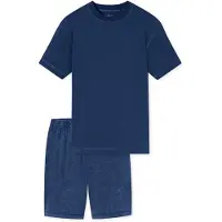 Schiesser Pyjama kort ' Modern Essentials ' navy