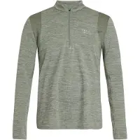 Protest Skipully Men Strayed 1/4 Zip Top Green Spray-M