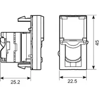 Legrand LCS2 Datacontactdoos Aderpaar - 076562