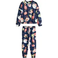 Next Pyjama navy / lichtgroen / rosa / wit