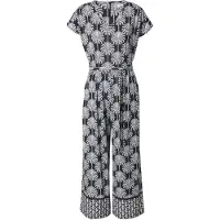 More & more Jumpsuit met all-over bloemenmotief