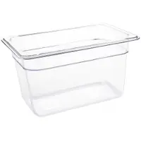Vogue Gastronormbak Vogue, polycarbonaat, transparant, GN1/4, 150mm diep