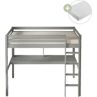 Sunny Sil Hoogslaper met Bureau Grijs – Met Matras