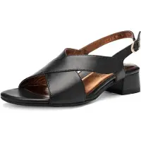 Ara - 1251802 GRAZ-S - Sandalen met hakDames Sandalen - Kleur: Zwart - Maat: 39