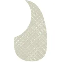 Boston AG-100-PWW Slagplaat Akoestische Gitaar Druppelvormig - Pearl White Webbing