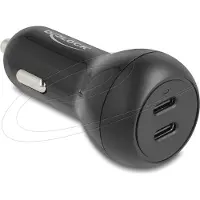 DeLOCK Car Charger 2 x USB Type-C PD 3.0 with 40 W