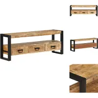 vidaXL Tv-meubel - Tv-meubels - Tv Standaard - Tv Unit - Tv-meubel 120x30x45 cm massief mangohout