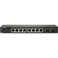 SonicWALL Switch SWS12-8 - Switch - beheerd - 8 x 10/100/1000 + 2 x Gigabit SFP - Voor plaatsing op een bureau - met 3 jaar 24x7 support