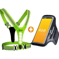 R2B Telefoonhouder Hardlopen Waterdicht + Hardloopvest met Verlichting