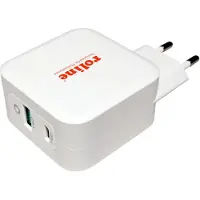 Roline thuislader met 1 USB-C PD en 1 USB-A Quick Charge 3.0 poort - 65W / wit
