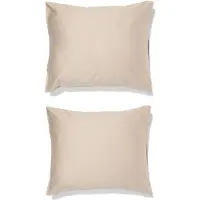 HEMA Kussenslopen 60x70cm hotel katoen satijn zand - 2 stuks (zand)