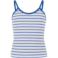 Urban Classics Top royal blue/koningsblauw / wit