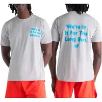 New Balance Functioneel shirt 'RC Essential Graphic T-Shirt' grijs