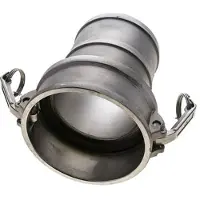 Tameson Camlock DN 90 (4'') Koppeling RVS met slangpilaar (100 mm) Type C MIL-C-27487