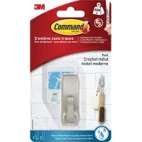 Command Haak Metaal, WMR01BNC, klein, 1 haak, 2 waterbestendige strips, 500g