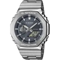 Casio Herenhorloge - - GM-2110D-8AER - Staal - Schokbestendig - Sportieve stijl