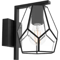Eglo Wandlamp Mardyke zwart met glas
