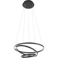 Eglo Leuchten connect.z Lobinero-Z Smart Hanglamp - Ø 58 cm - Zwart/Wit - Instelbaar wit licht - Dimbaar - Zigbee