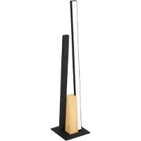 Eglo Panagria, zwart, bruin, hout, aluminium, kunststof, staal, hout, IP20, klasse II, 2 lampen, 3000 K