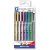 Staedtler Metallic Marker + Fineliner 6+1-pack