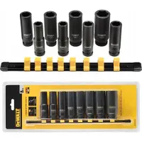 DeWalt - Dopsleutelset - 8-delig - 1/2 inch - Udarowa Głęboka