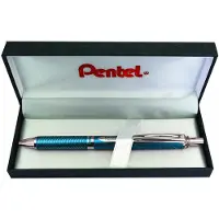 Pentel EnerGel Sterling gelroller met drukknop, blauw, 0,35 mm