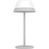 Eglo Meggiano Tafellamp - Aanraakdimmer - Draadloos - 32 cm - Grijs/Wit - Instelbaar RGB & wit licht - Oplaadbaar - Buiten en Binnen