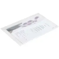 Rapesco Documentmap A4 Drukknop PP (Polypropeen) Liggend 24 (B) x 0,2 (D) x 36 (H) cm Transparant 5 Stuks