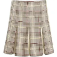 Puma T7 Pleated Tartan Woven Midi Rok