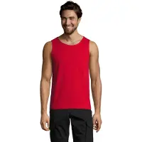 Sols Heren Justin Tank Top (Rood)
