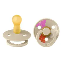 BIBS - Pacifier Studio Colour 2 PACK Morning Bloom - Vanilla - Size 2