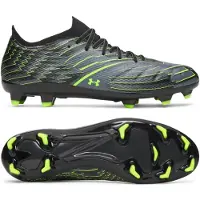 Under Armour Shadow Pro 4 Gras Voetbalschoenen (FG) Zwart Metallic Black Neongroen