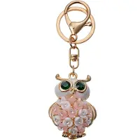 Juleeze Sleutelhanger Uil Roze Metaal