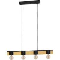 Eglo Houten hanglamp Bailrigg 4-lichts