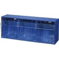 Allit 464410 Assortimentsbakken VarioPlus ProFlip 3 Stapelbaar (b x h x d) 600 x 240 x 200 mm Blauw, Transparant 1 stuk(s)