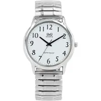 Q&Q Analoog horloge zwart / zilver / wit