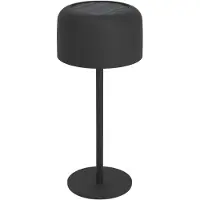 Eglo Roccanova Tafellamp - Oplaadbaar (tot 22 uur licht) - Solar - 30 cm - Zwart - Draadloos - Dimbaar - Binnen en Buiten