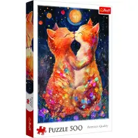 Trefl Puzzel 500 Stukjes: Kusje in Maanlicht