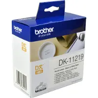 Brother DK-11219 Etiket Zwart op wit (12 mm x 12 mm)