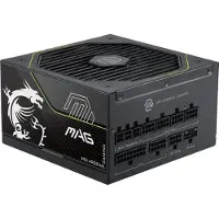 MSI Voeding - - MAG A1000PLS - 1000W - 80 PLUS Platina - 4x PCIe 6+2