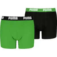 Puma boxershorts - groen/zwart (set van 2) Multi Jongens Stretchkatoen - maat 146/152